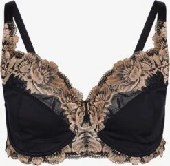 Bøjle-BHer T-shirt-BH BH EMMA Kvinder Sort