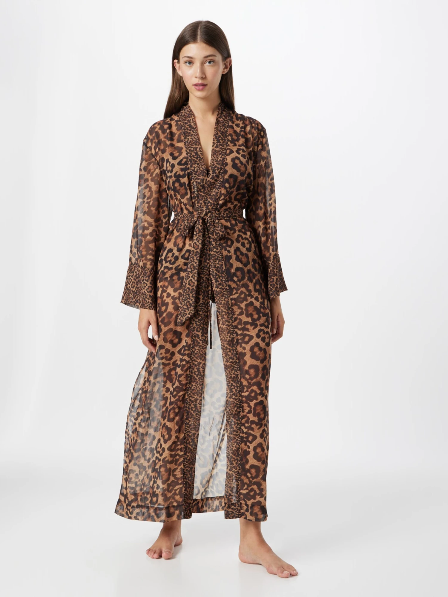 Hunkemöller Morgenkåber Morgenkåbe Nyakim Kvinder Brun / Lysebrun 4 Hunkemöller Morgenkåber Morgenkåbe Nyakim Kvinder Brun / Lysebrun - Billede 2