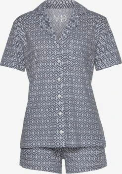 Pyjamas Shorty Dreams Kvinder Antracit / Lysegrå