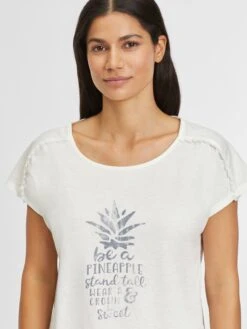 Pyjamas Shorty VD Pineapple Kvinder Blå / Hvid -s.Oliver Butik e97d292bf81b1f475b6b2cf87dea6748