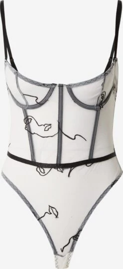 NASTY GAL Bodies Body Bodysu Kvinder Hvid