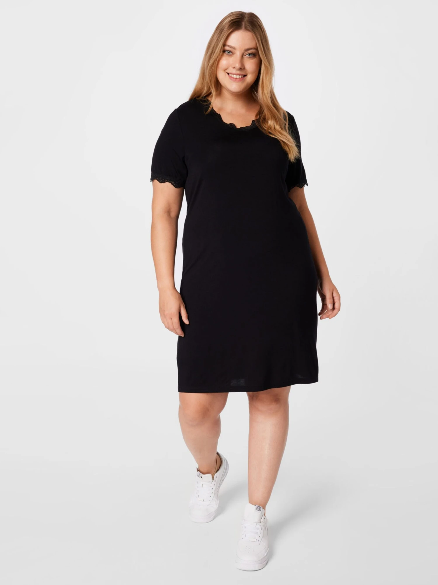 Zizzi Natskjorter Natskjorte Delicate Kvinder Sort 7 Zizzi Natskjorter Natskjorte Delicate Kvinder Sort - Billede 5