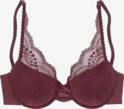 S.Oliver Bøjle-BHer T-shirt-BH BH Kvinder Bordeaux