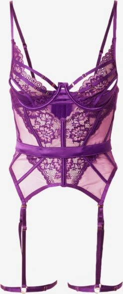 Hunkemöller Lingeri Korsage Roxanne Kvinder Mørkelilla